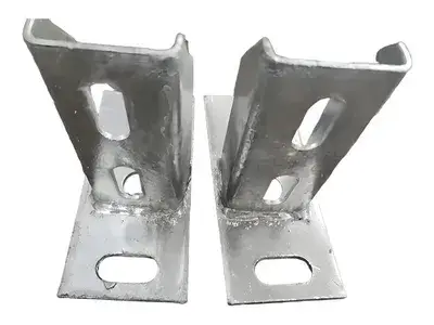 قاعدة لمنظمة الطاقة الشمسية من فولاذ Q235 بأبعاد 120×100، سطح مطلي بالغمس الساخن 